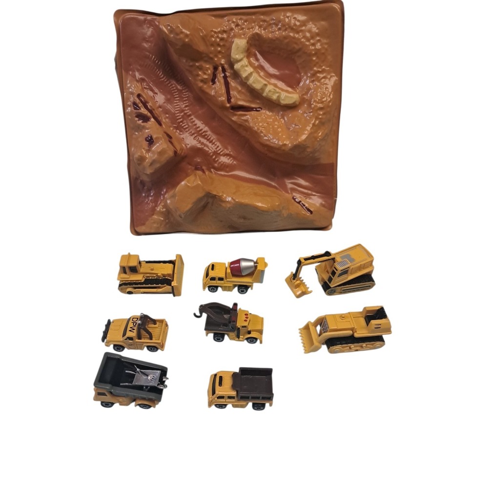 Lot of 8 Mini/Micro Construction Vehicles - Tamfort TURBO BALL - Bearing Action